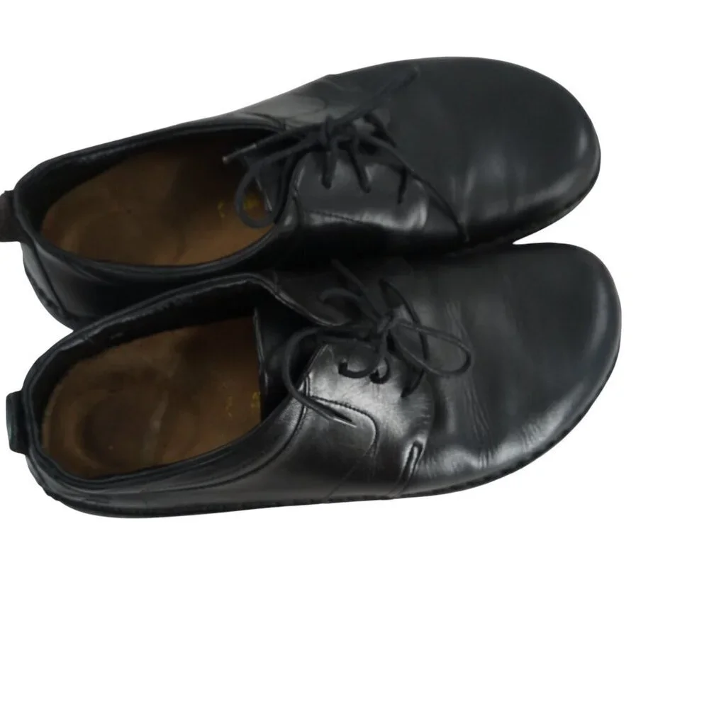 Footprints Birkenstocks Corvallis Black Leather Oxfords Loafers Size 43 10-10.5